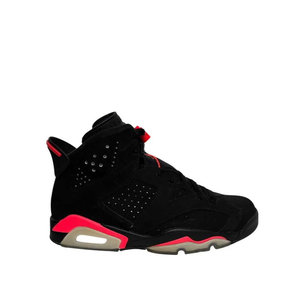 Nike Air Jordan 6 Retro Infrared 2019 Black Red Basketball Shoes 384664-060 Mens
